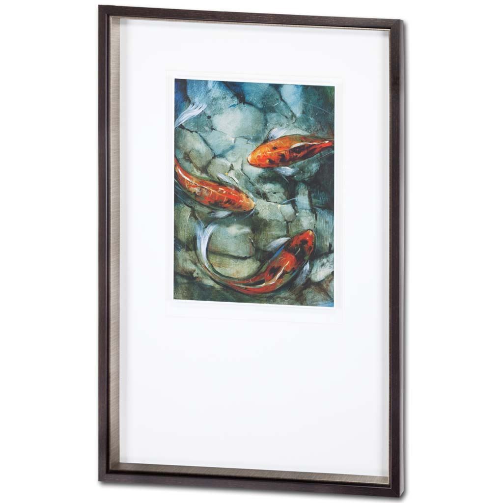 Tres Koi II by O'Toole, Tim a Framed Art Print Matted under Glass from Mercana - Luna Furniture