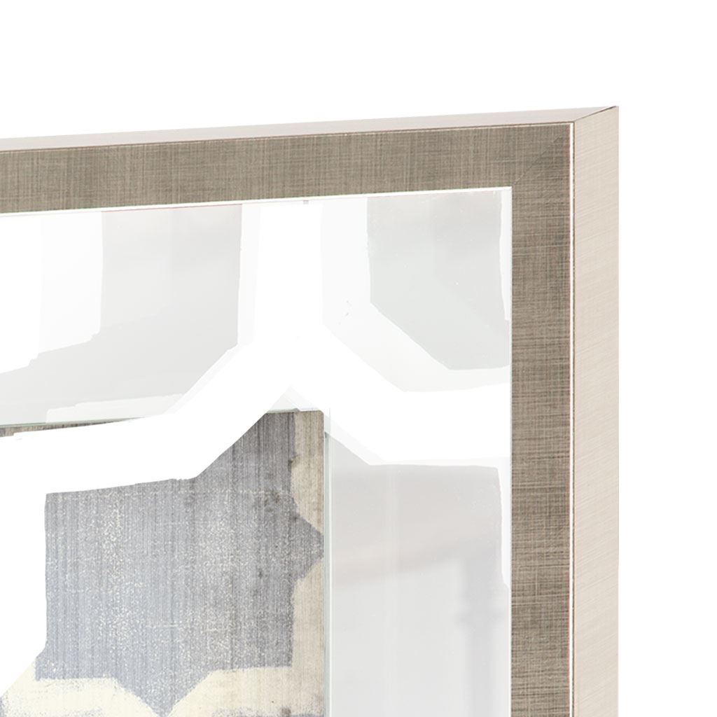 Silhouette & Pattern V (MC) Jennifer Goldberger Hand Embelished Framed Art Print Matted under Glass from Mercana - Luna Furniture