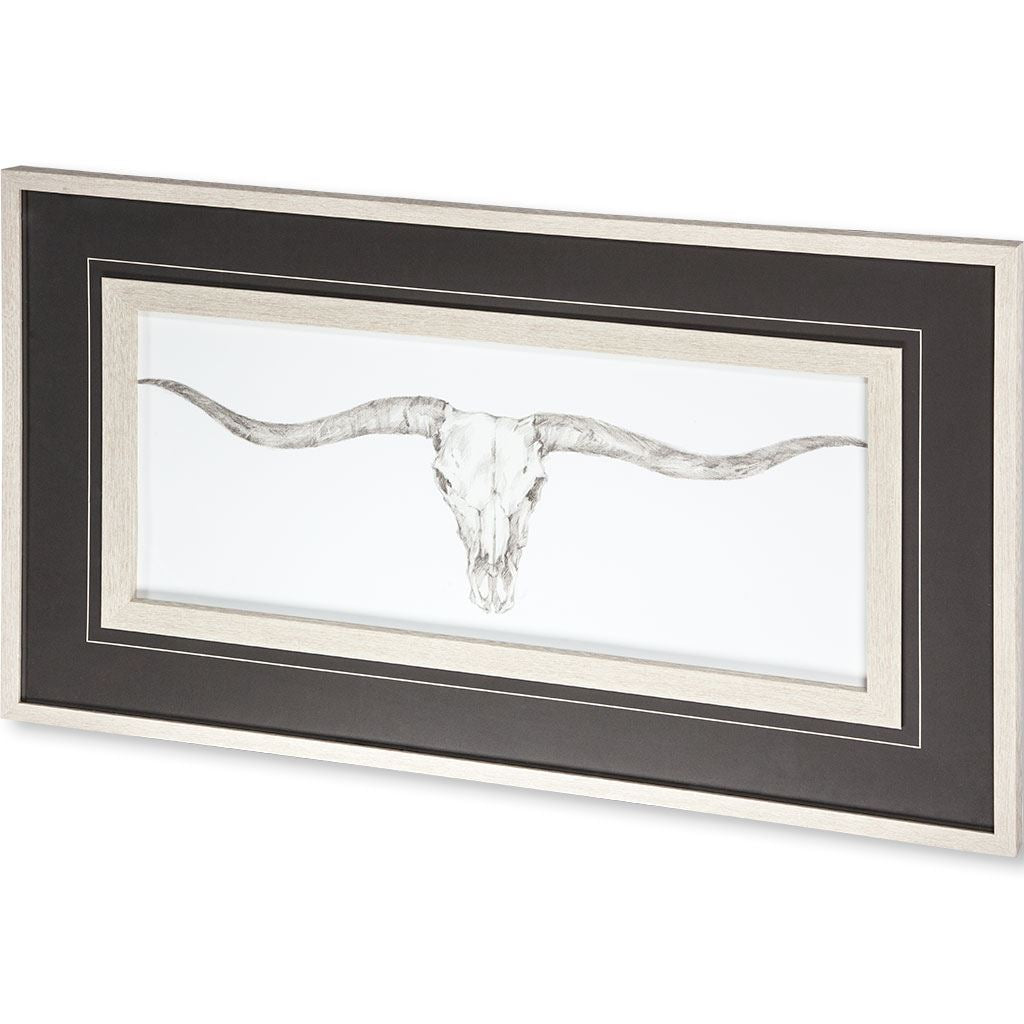 Western Skull Mount III by Harper a Framed Art Print Matted under Glass from Mercana - Luna Furniture