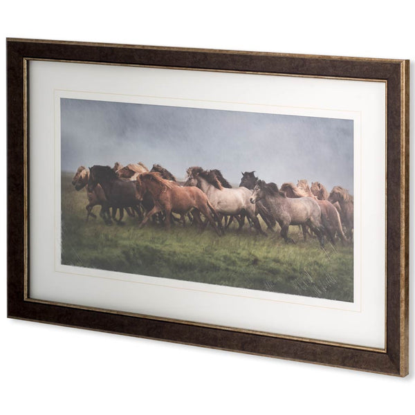 Custom Icelandic Horses XIII (MC) by PH Burchett Hand Embellished Framed Photo Art Print Matted unde