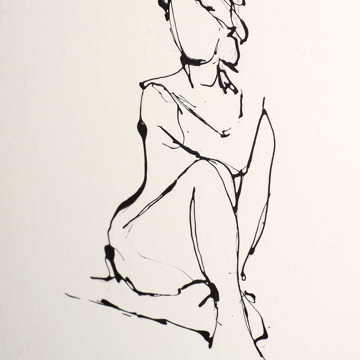 Contour Figure 2 by Stefano Altamura a Hand Embellished Textured Framed Art Print Matted under Glass from Mercana - Luna Furniture