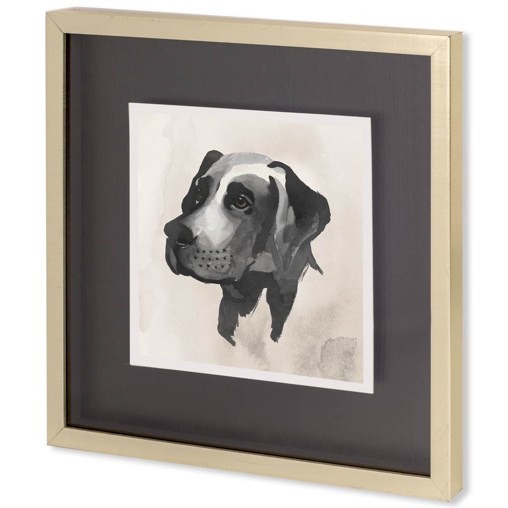 Small Inked Dogs I by Grace Popp a Hand Embellished Textured Framed Art Print Matted under Glass from Mercana - Luna Furniture
