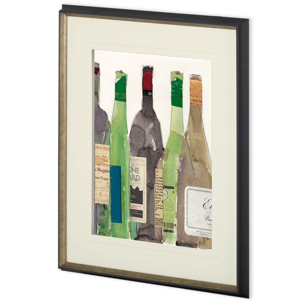 Dinner Party I by Samuel Dixon a Hand Embellished Textured Framed Art Print Matted under Glass from Mercana - Luna Furniture