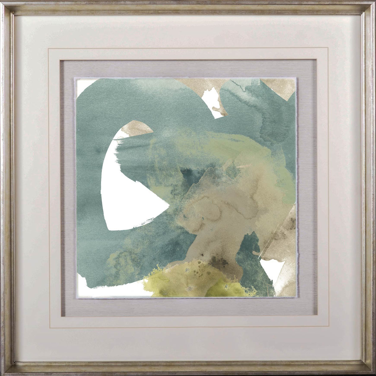 Agate Gesture I by June Vess a Hand Embellished Textured Framed Art Print Matted under Glass from Mercana - Luna Furniture