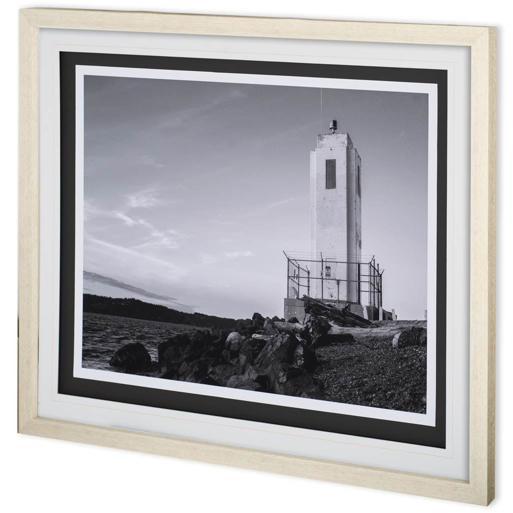 Browns Point Lighthouse by Bisig, Steve a Framed Photo Art Print Matted under Glass from Mercana - Luna Furniture