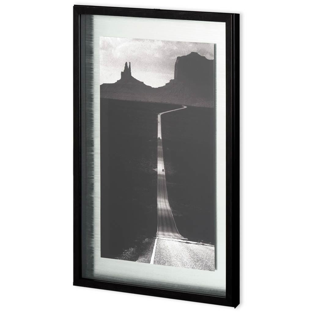 Desert Highway by Hakan Strand a Hand Embellished Textured Framed Art Photograph Matted under Glass from Mercana - Luna Furniture