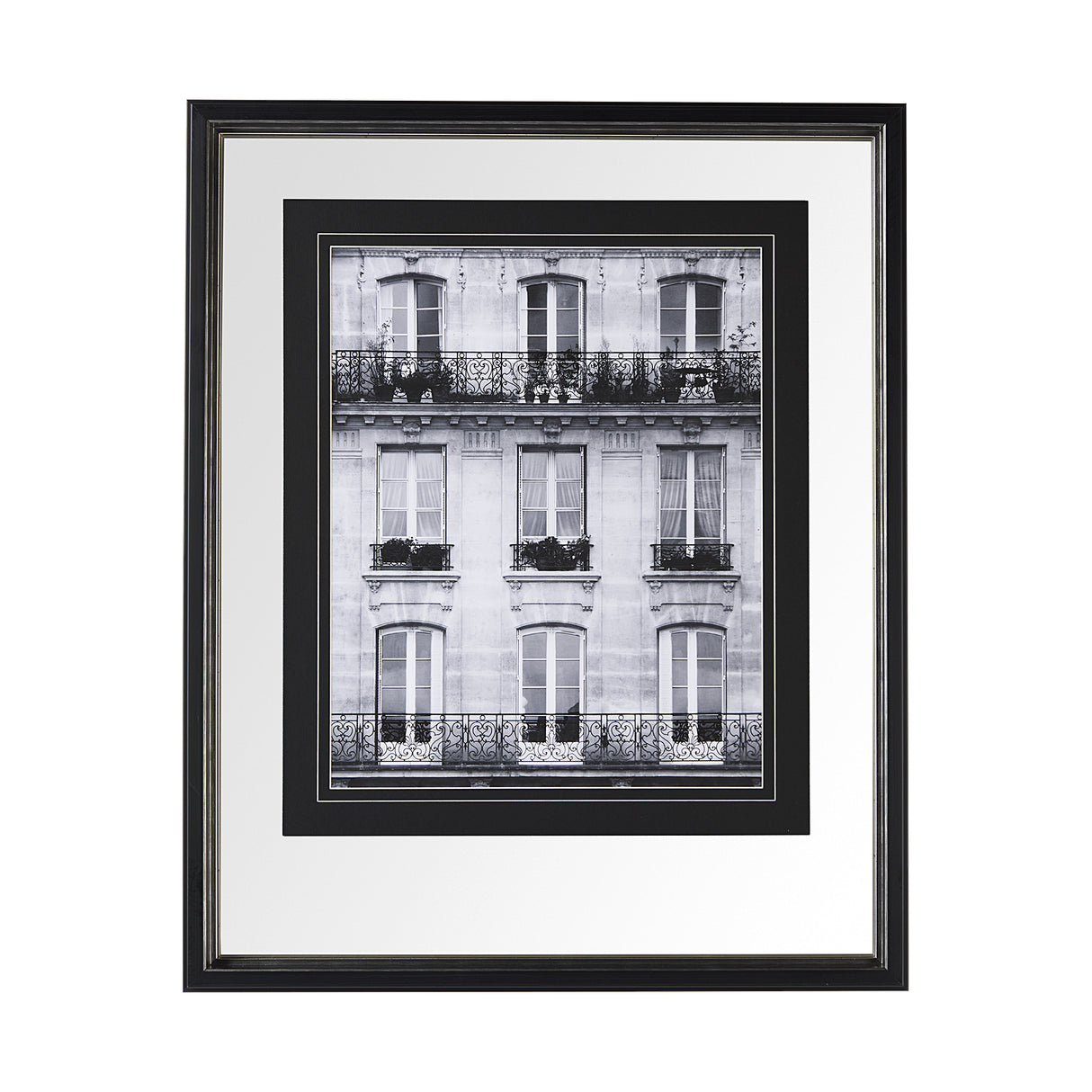 Across the Street II by Laura Marshall a Framed Art Print Matted under Glass from Mercana - Luna Furniture