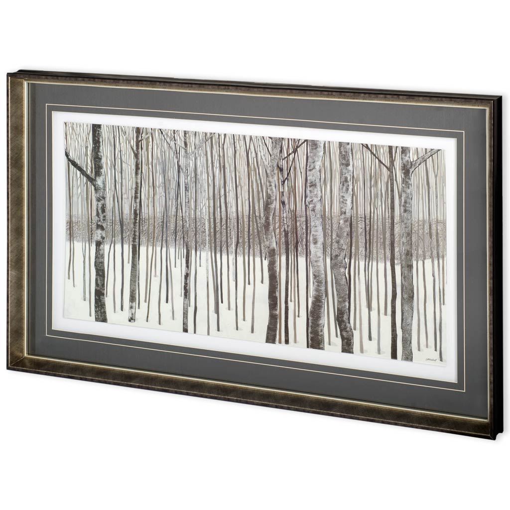Woods in Winter by Kathrine Lovell a Framed Art Print Matted under Glass from Mercana - Luna Furniture