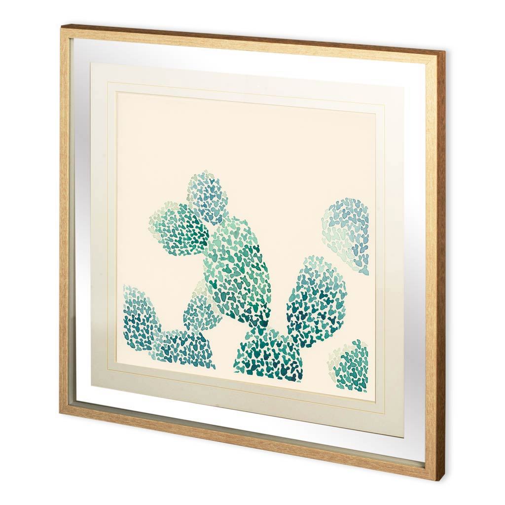 Cactus Maze II by PanPan a Framed Art Print Matted under Glass from Mercana - Luna Furniture