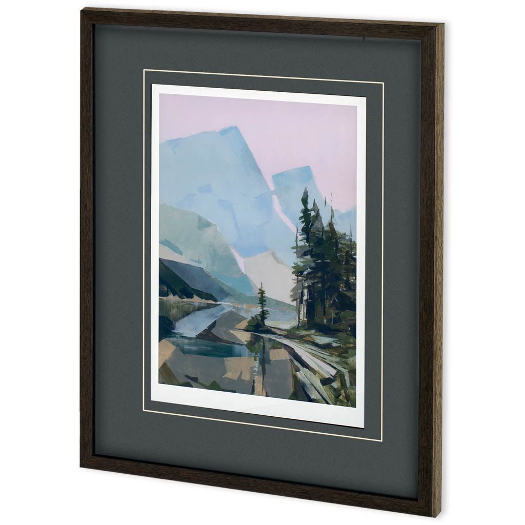 Distant Blue by PanPan a Framed Art Print Matted under Glass from Mercana - Luna Furniture