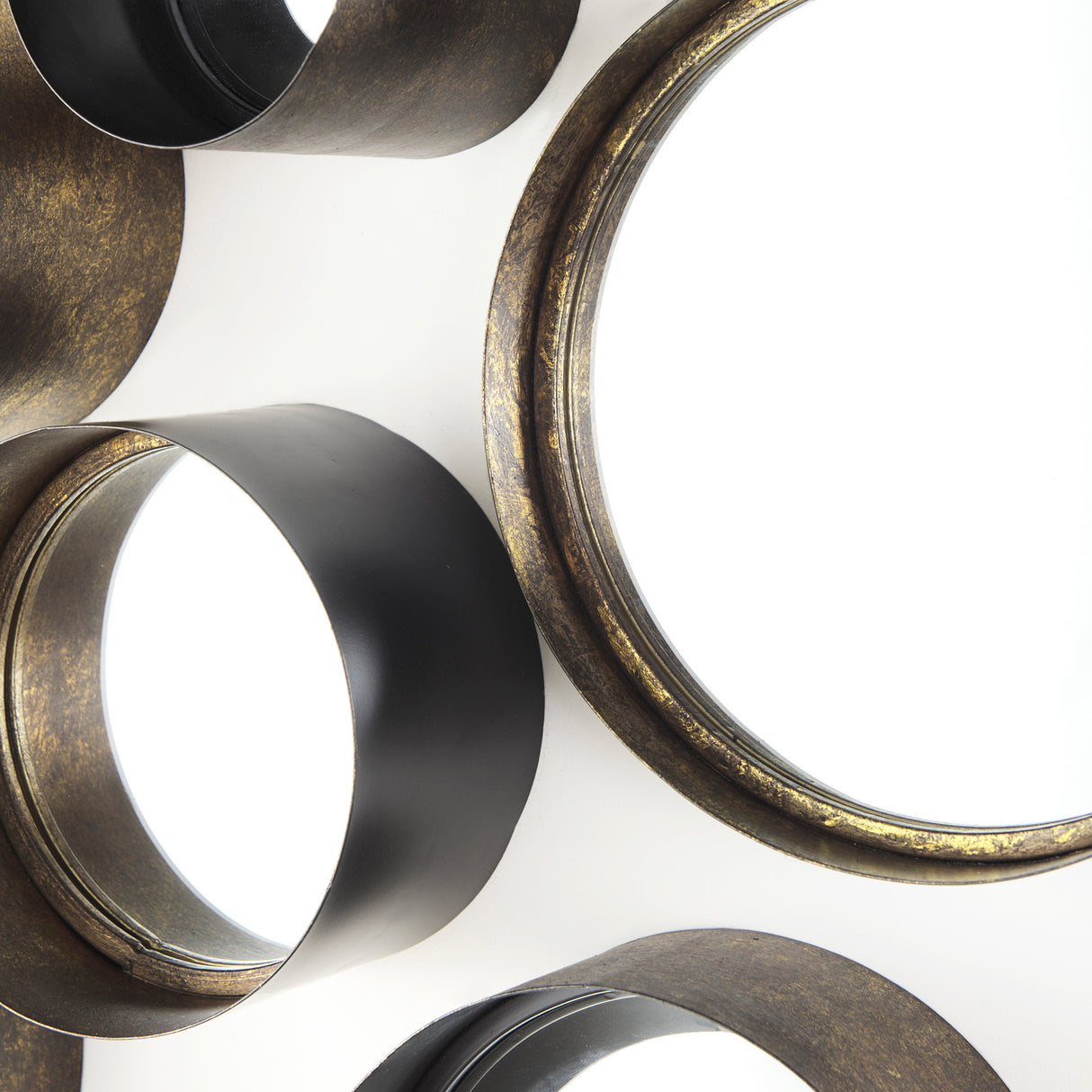 Aromaticum Set of 8 Brown Metal Mirrors from Mercana - Luna Furniture