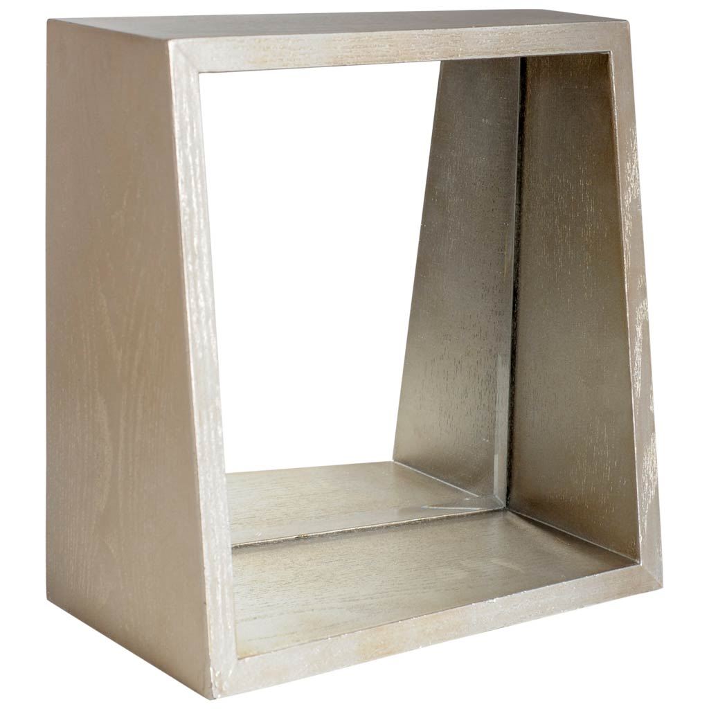 Barra 14x14 Champagne Wood Mirror Box from Mercana - Luna Furniture