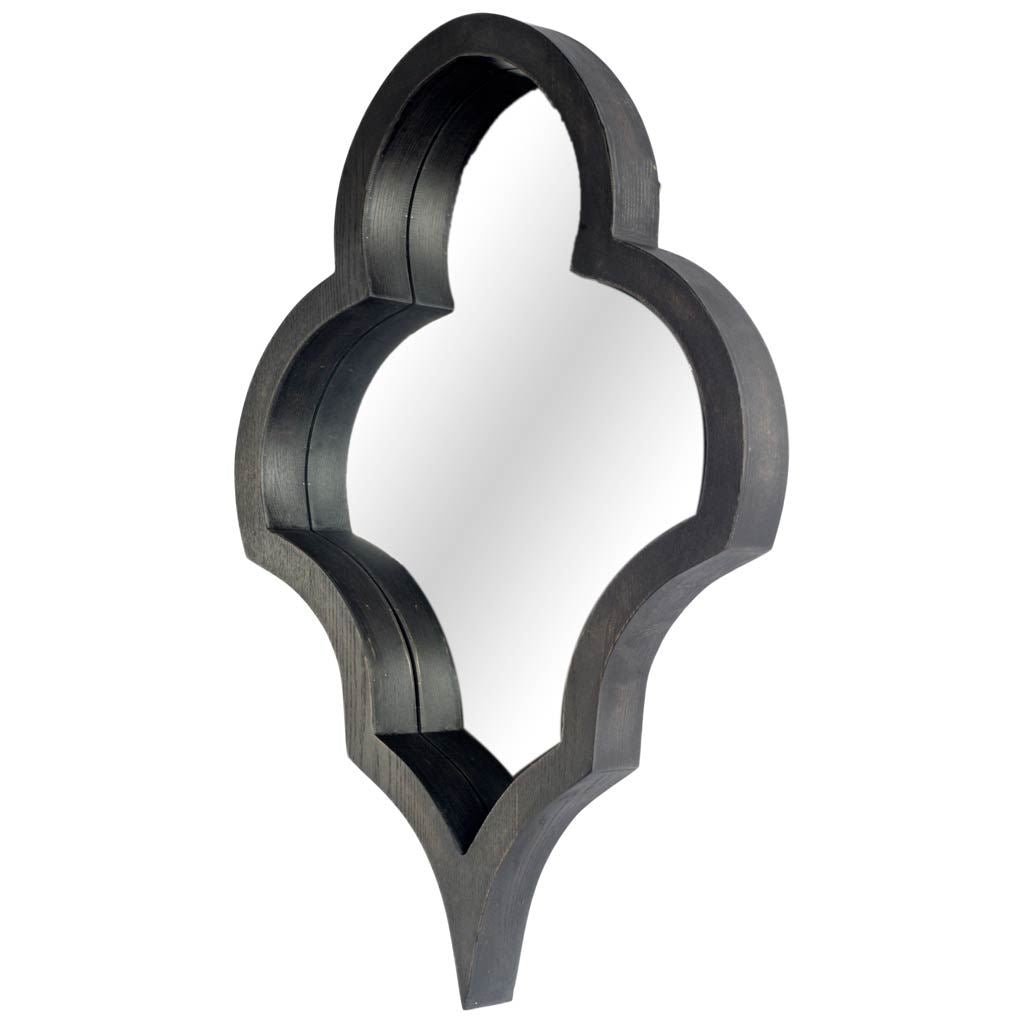 Geneva 23x34 Black Wood Frame Mirror from Mercana - Luna Furniture