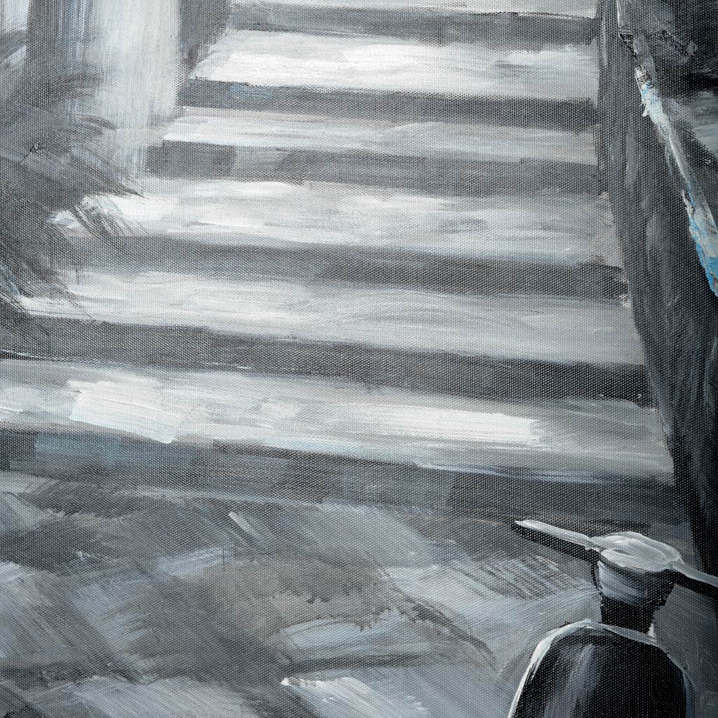 Memory Lanes Diptych Italian Laneway Original Hand Painted on Canvas Oil Painting from Mercana - Luna Furniture