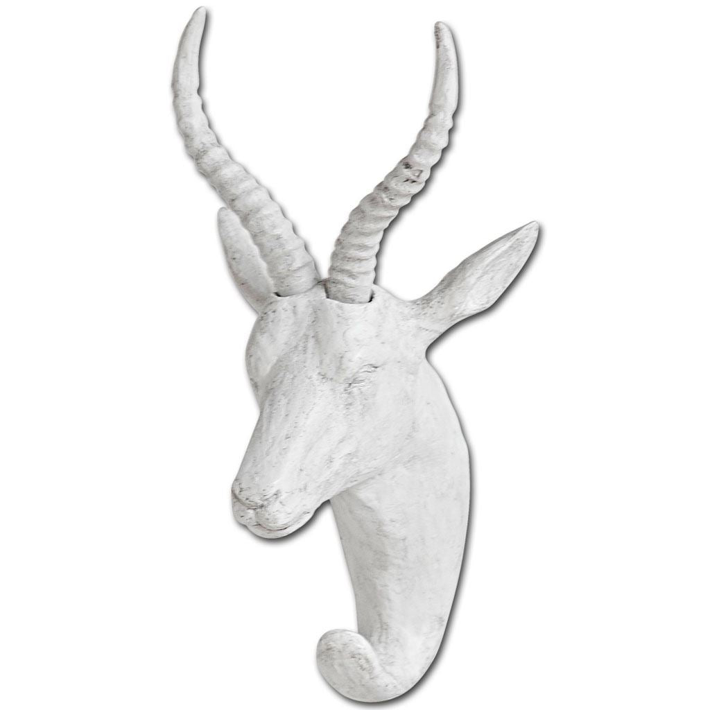 Dugaleon VII White Ibex Coat Hook from Mercana - Luna Furniture