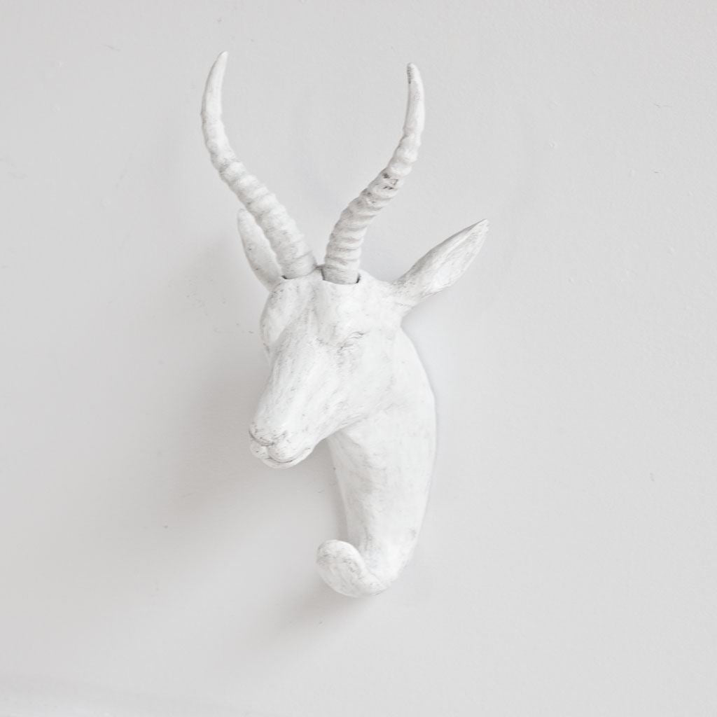 Dugaleon VII White Ibex Coat Hook from Mercana - Luna Furniture
