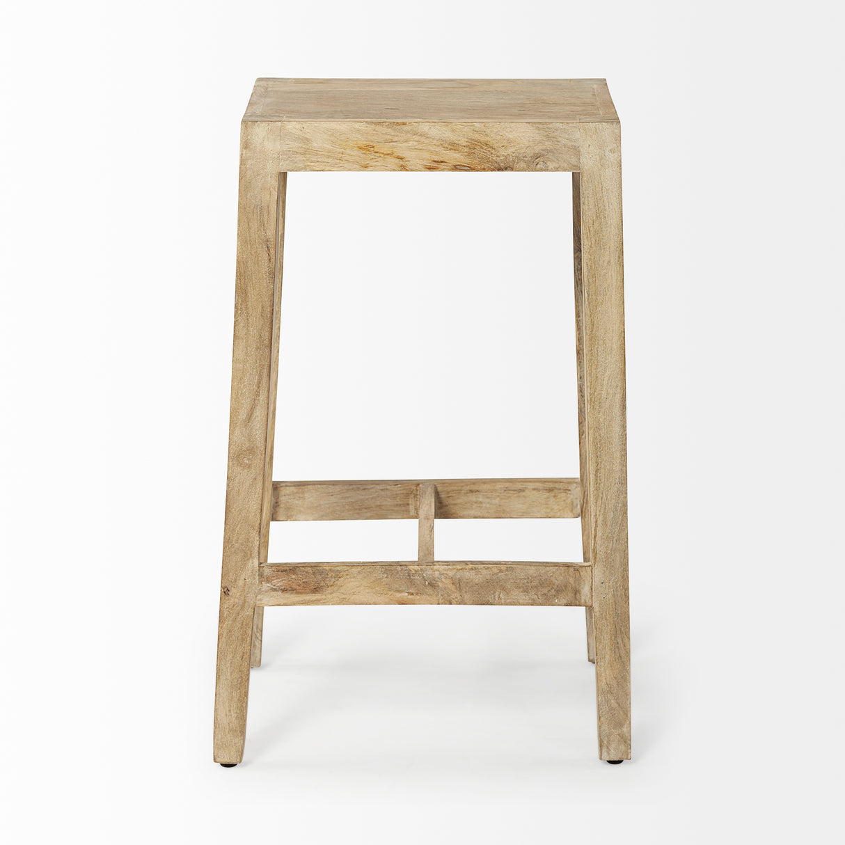 Colony 25" Seat Height Brown Wood Seat & Frame Stool from Mercana - Luna Furniture