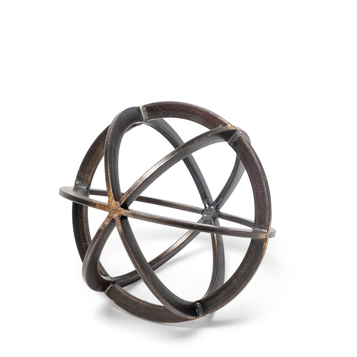 Galenna I (Small) 8L x 8W Black Metal Circular Decorative Orb from Mercana - Luna Furniture