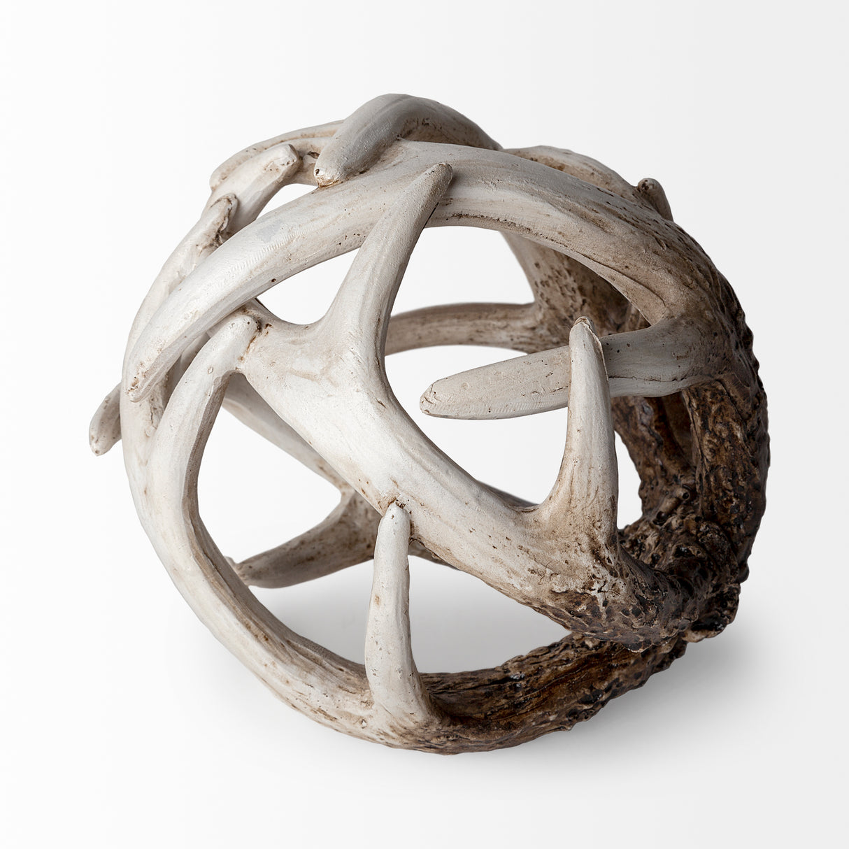 Ramus I (Small) 5L x 5W Brown Antler Shaped Decorative Resin Orb Ball from Mercana - Luna Furniture