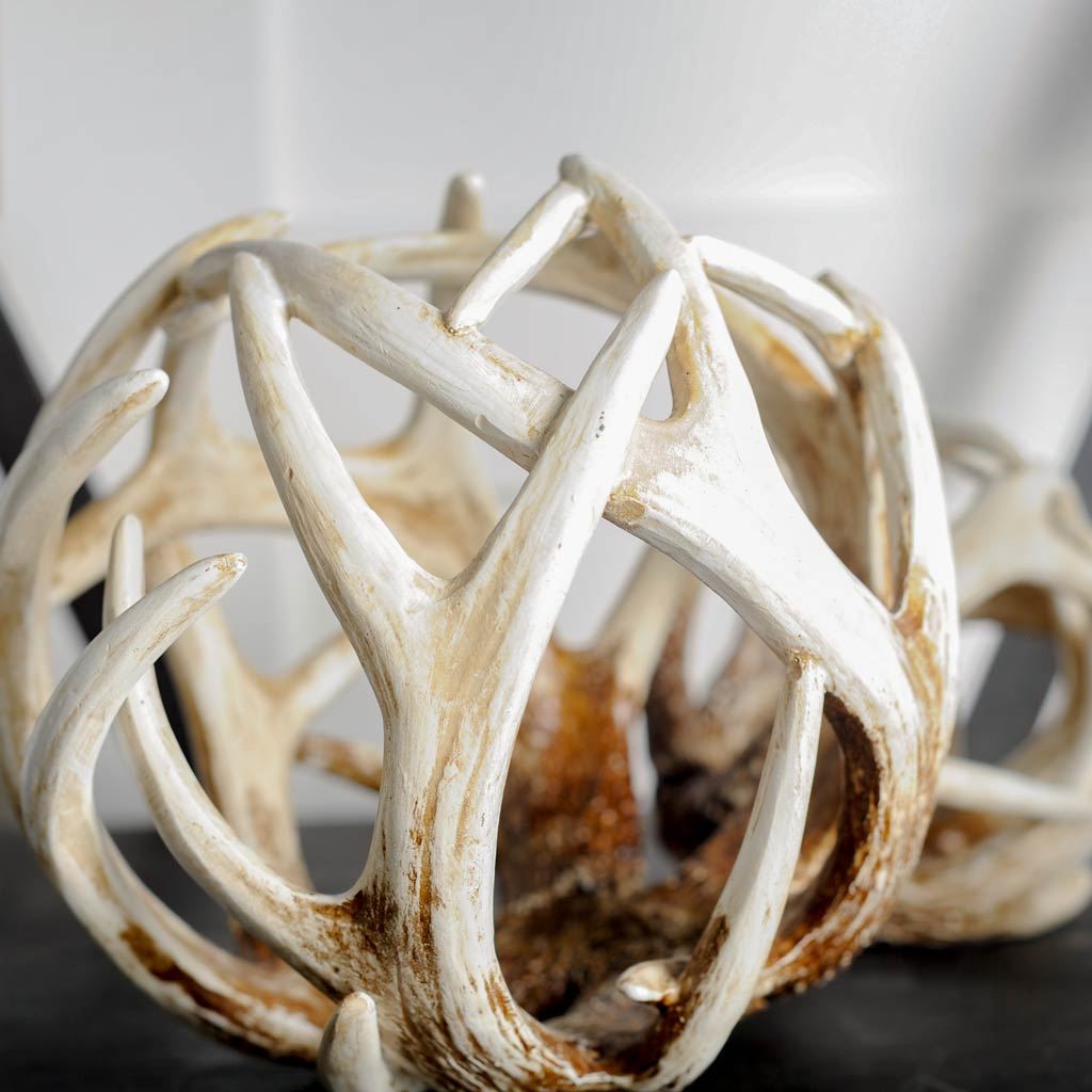 Ramus II (Large) 7L x 7W Brown Antler Shaped Decorative Orb Ball from Mercana - Luna Furniture