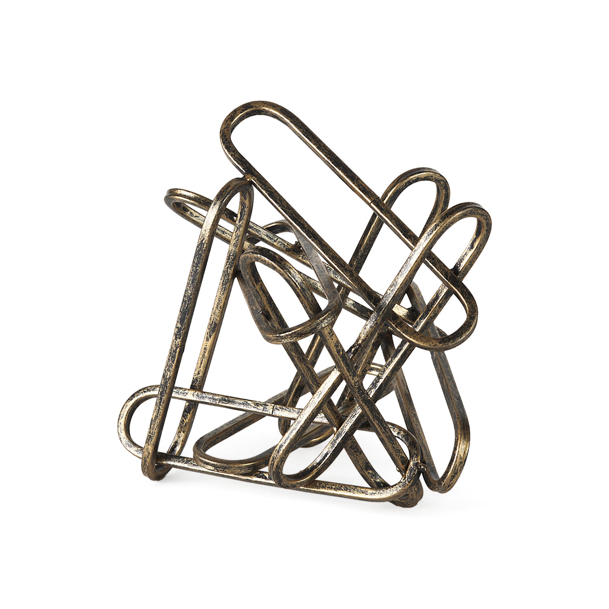 Henderson II 10L x 12W Gold Metal Paperclip Object from Mercana - Luna Furniture