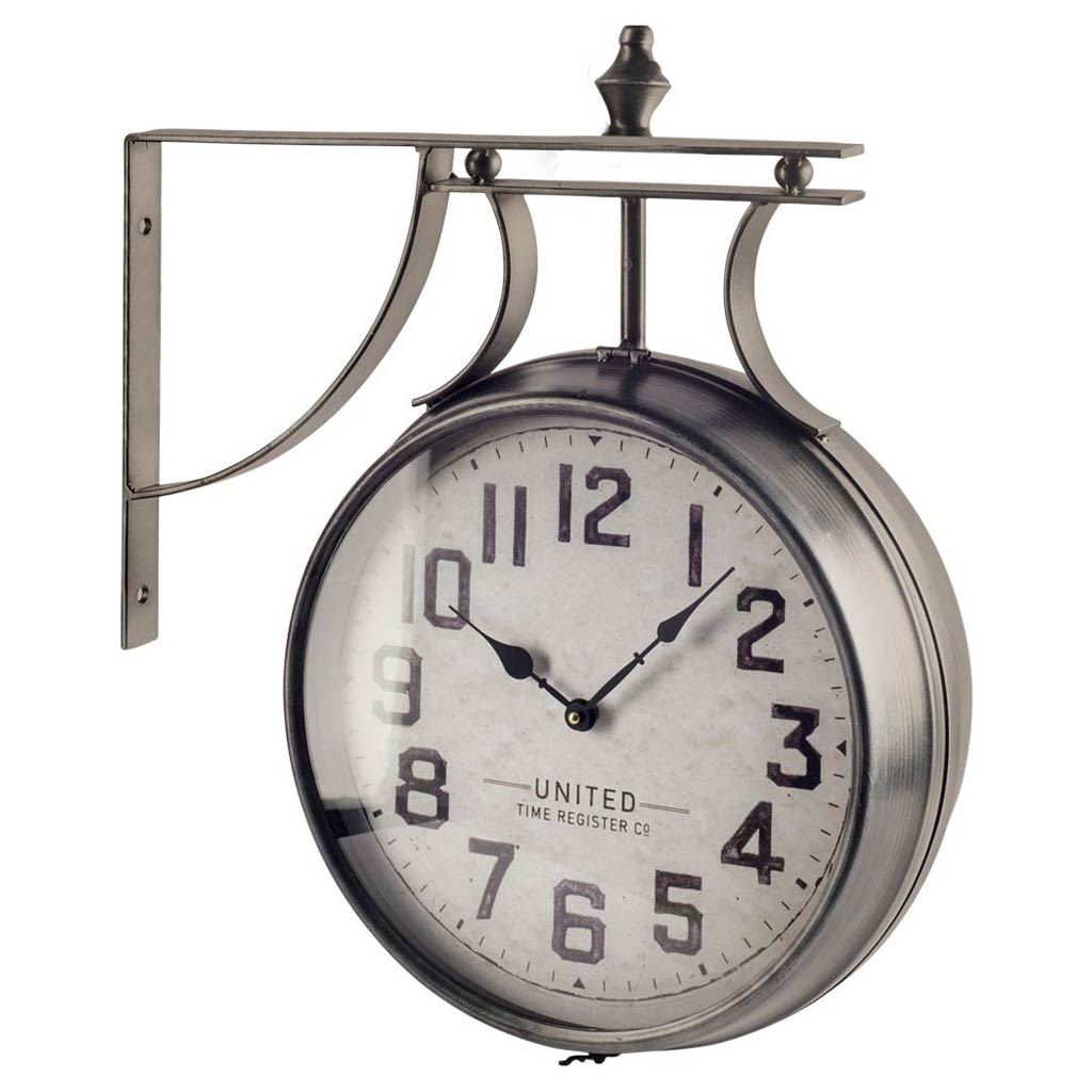 Lindsay 19" Round Large Industrial Wall Clock from Mercana - Luna Furniture