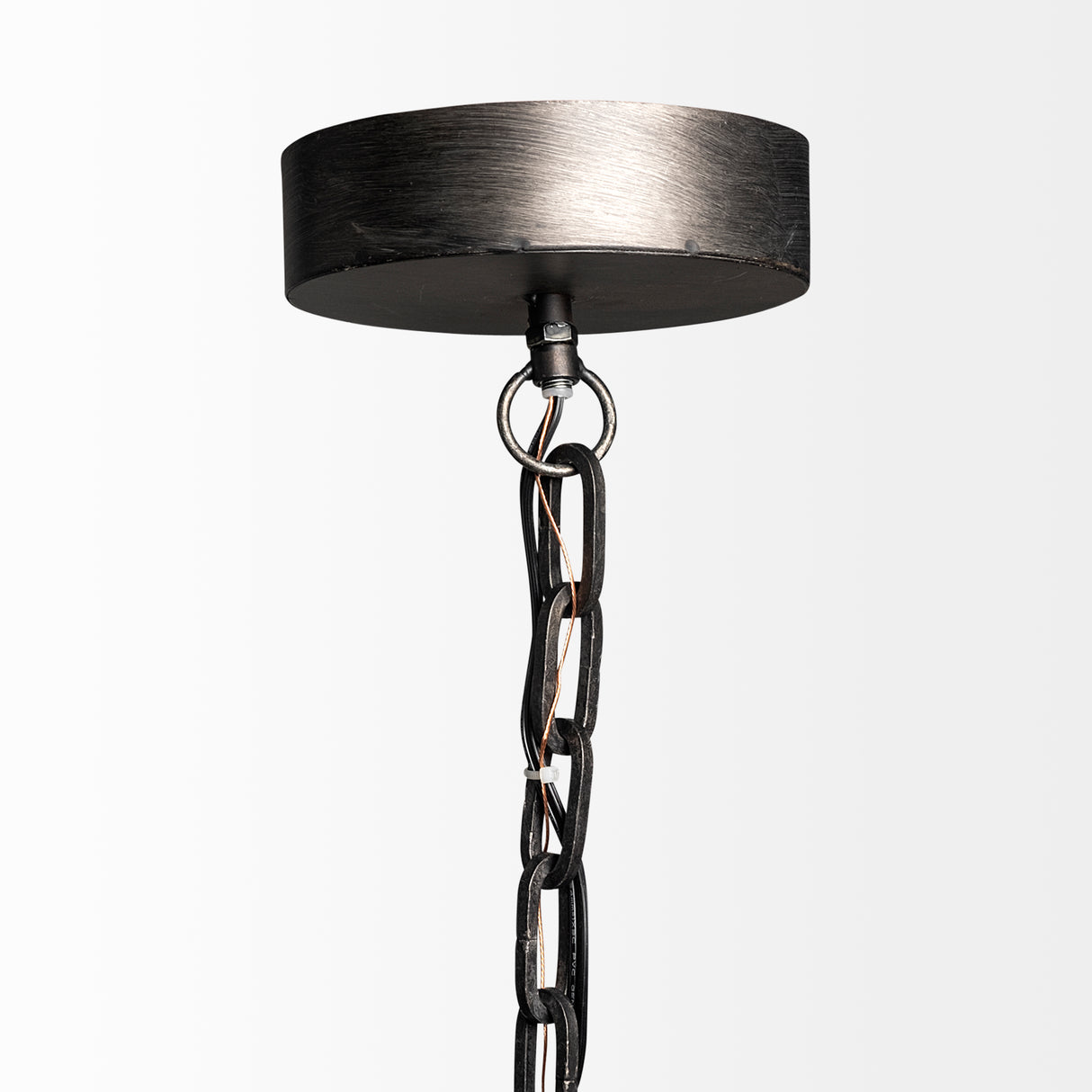 Bashaw I 17x20 Gray Toned Metal Dome Pendant Light from Mercana - Luna Furniture