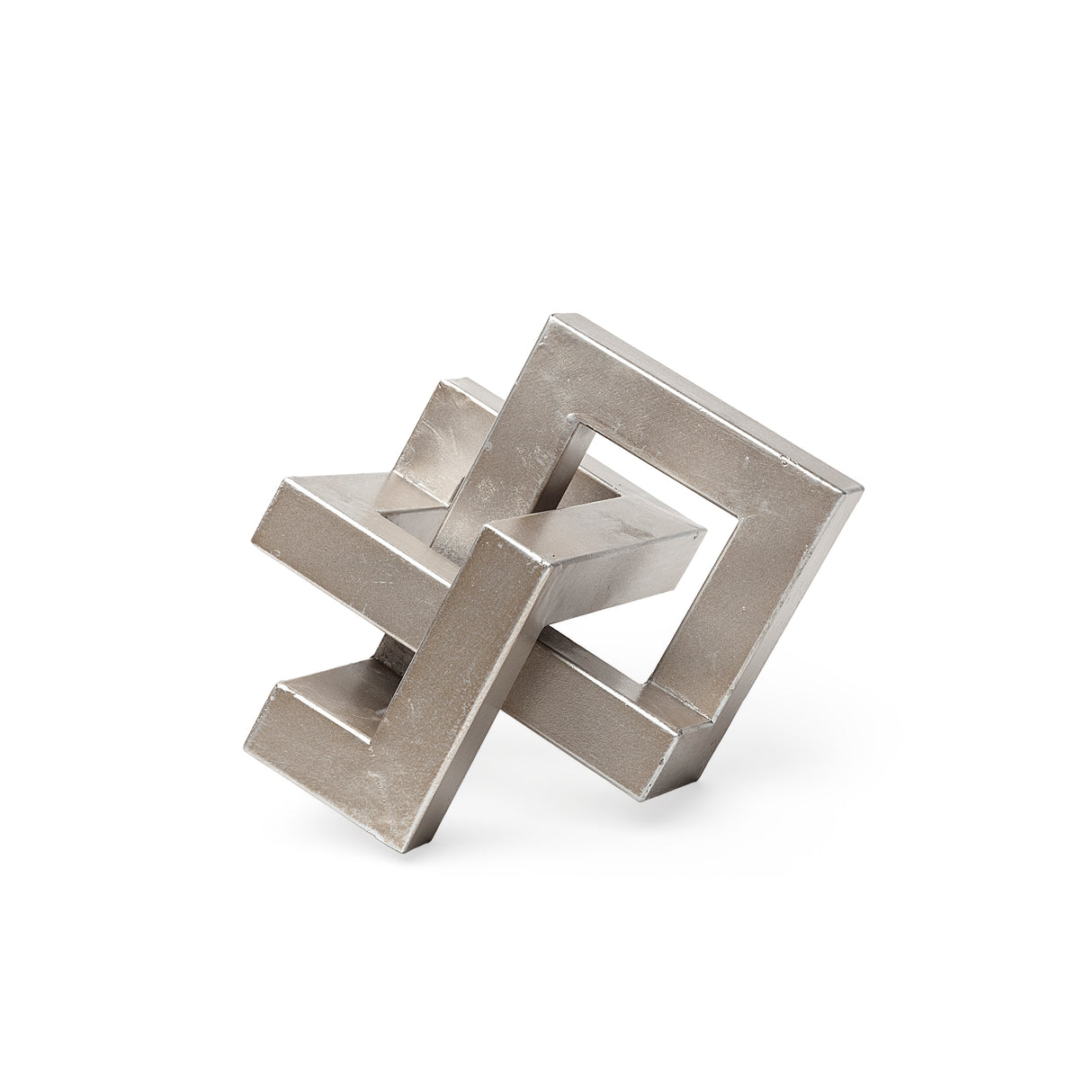 Link Small Silver Metal Sculpture Decorative Object from Mercana - Luna Furniture