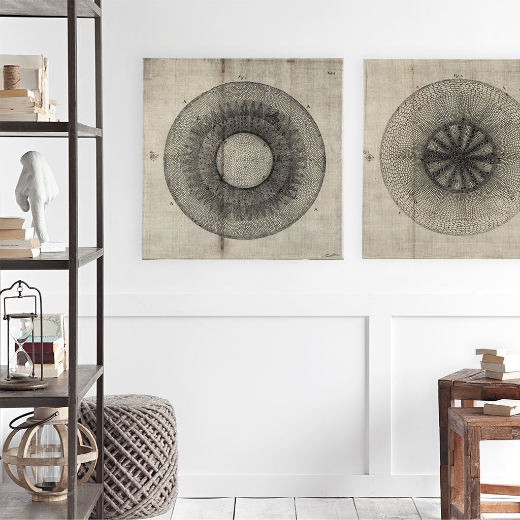 Cross Cut II (MC) by Mercana Studio a Hand Embellished Textured Canvas from Mercana - Luna Furniture