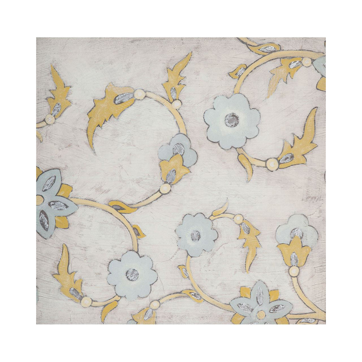 Spa Floral Fresco III by Mercana Studio a Hand Embellished Textured Canvas from Mercana - Luna Furniture