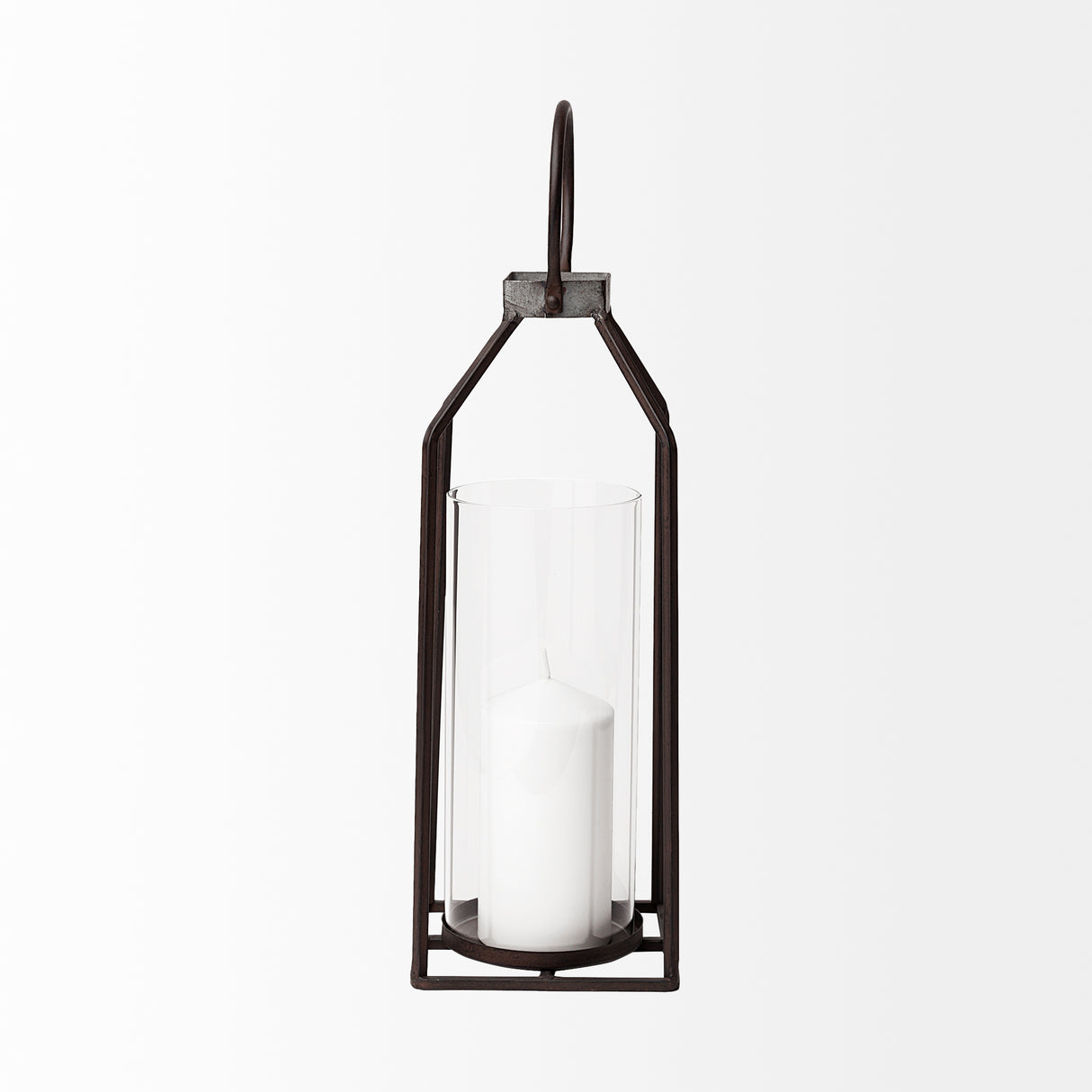 Kingston I Large Rustic Metal Framed Table Candle Holder from Mercana - Luna Furniture