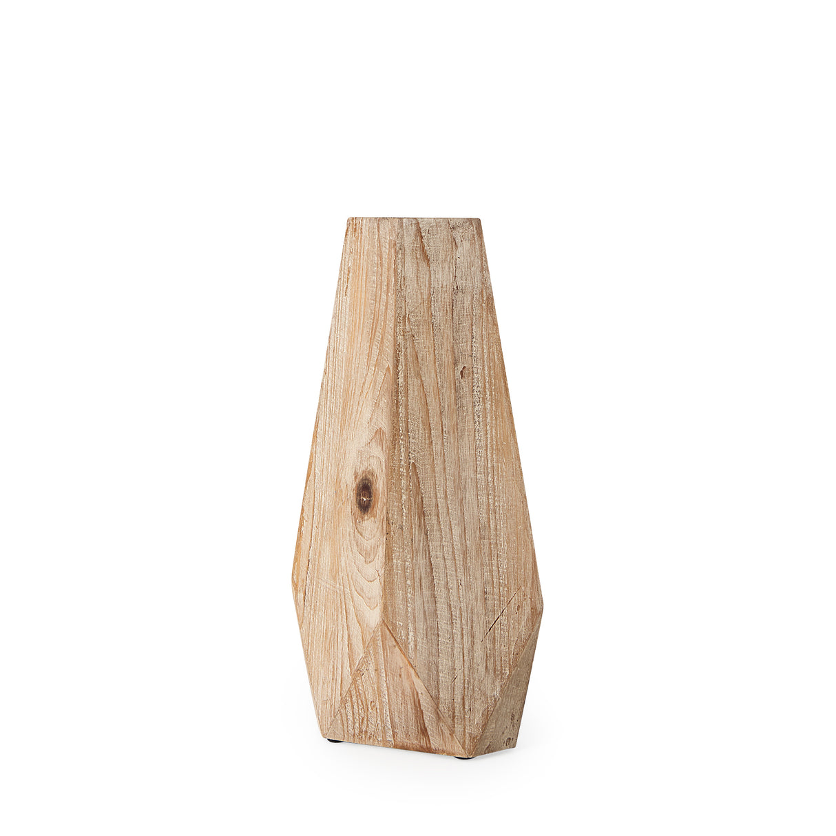 Allen II Small Natural Wooden Base Oval Vase from Mercana - Luna Furniture