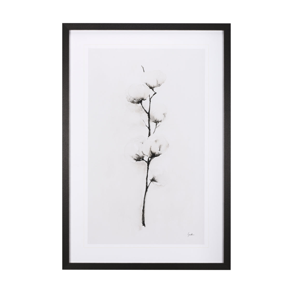 Snow Greetings II by Panpan a Framed Art Print Matted under Glass from Mercana - Luna Furniture