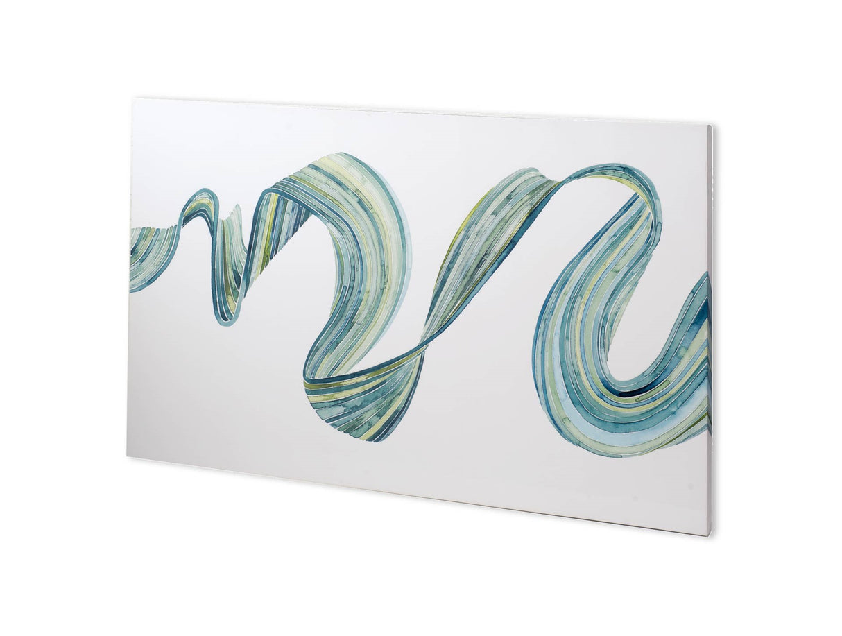 Ribbon Stream I by Grace Popp a Hand Embellished Textured Canvas from Mercana - Luna Furniture