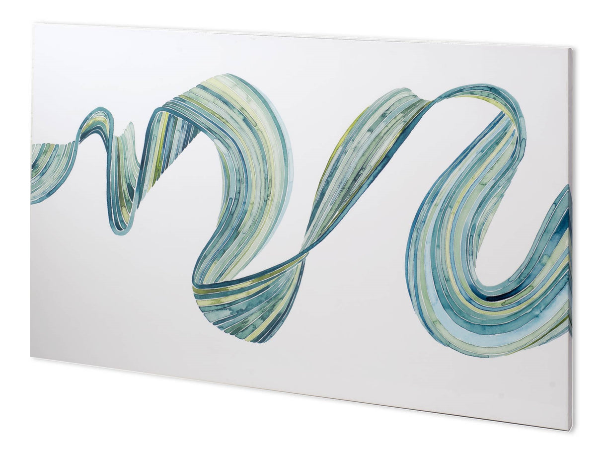Ribbon Stream I by Grace Popp a Hand Embellished Textured Canvas from Mercana - Luna Furniture