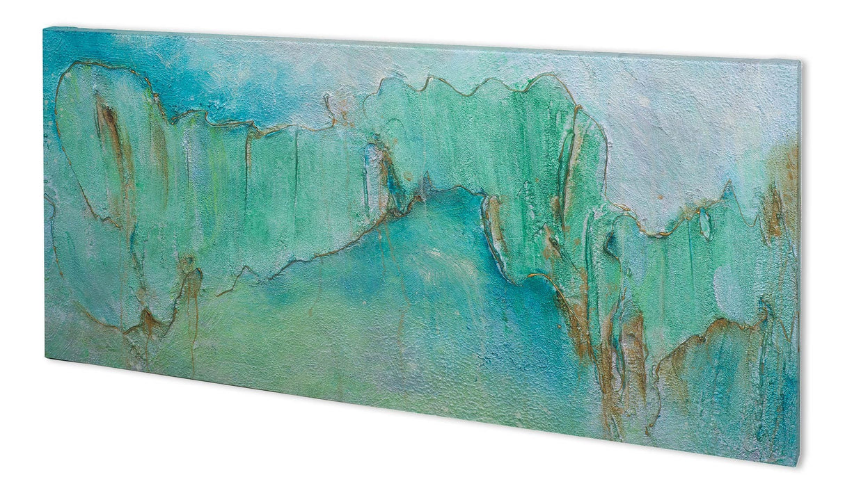 Break Through I by Sheila Finch a Hand Embellished Textured Canvas from Mercana - Luna Furniture