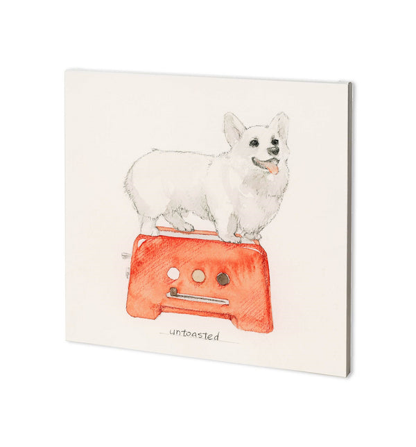 Corgi's Backery I by Mercana Studio a Hand Embellished Textured Canvas