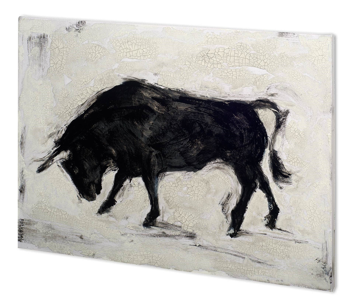 Toro I by Ethan Harper a Hand Embellished Textured Canvas from Mercana - Luna Furniture