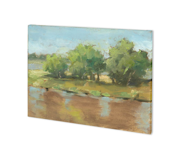 Muddy River II by Ethan Harper a Hand Embellished Textured Canvas