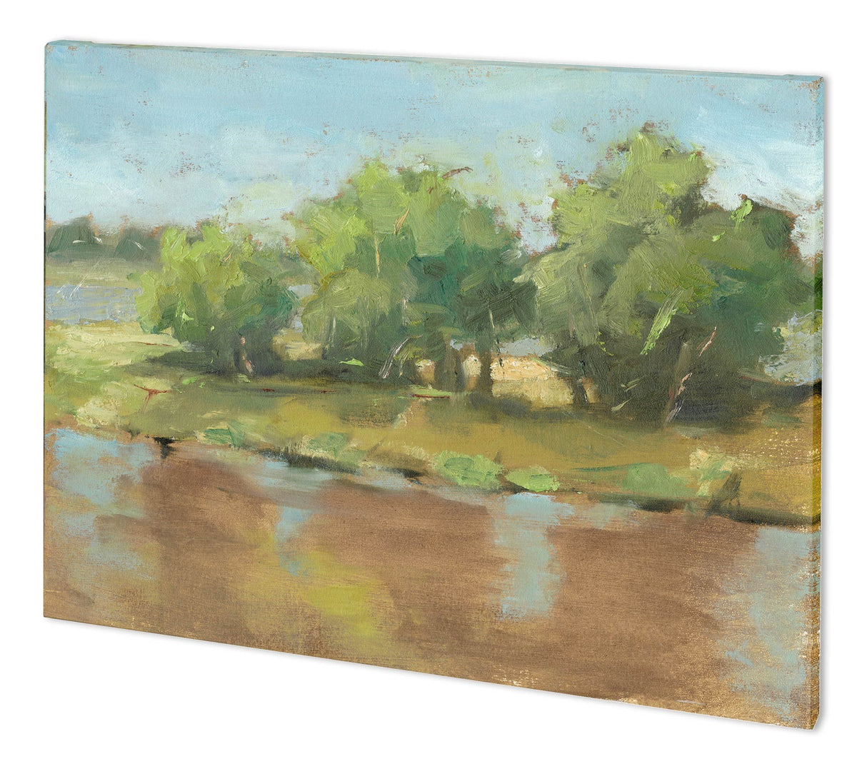 Muddy River II by Ethan Harper a Hand Embellished Textured Canvas from Mercana - Luna Furniture