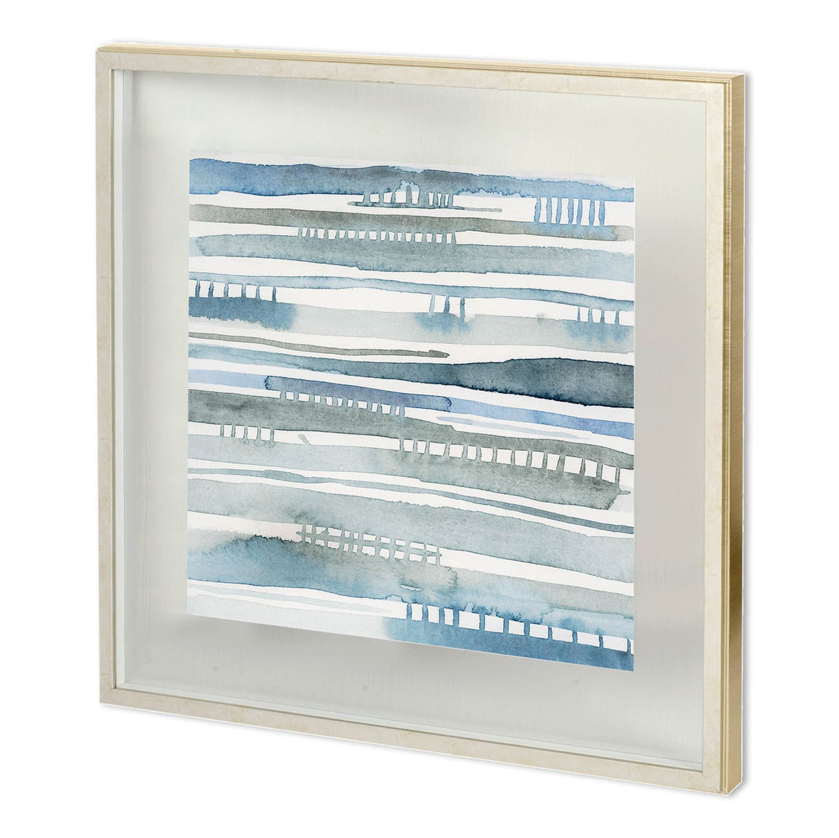 Water Patterns I by Mercana Studio a Hand Embellished Textured Framed Art Print Matted under Glass from Mercana - Luna Furniture