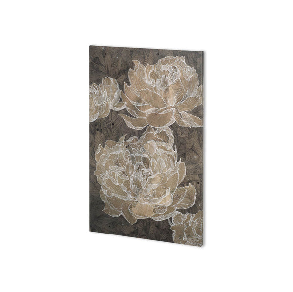 Weaved Peony II by Mercana Studio a Hand Embellished Textured Canvas