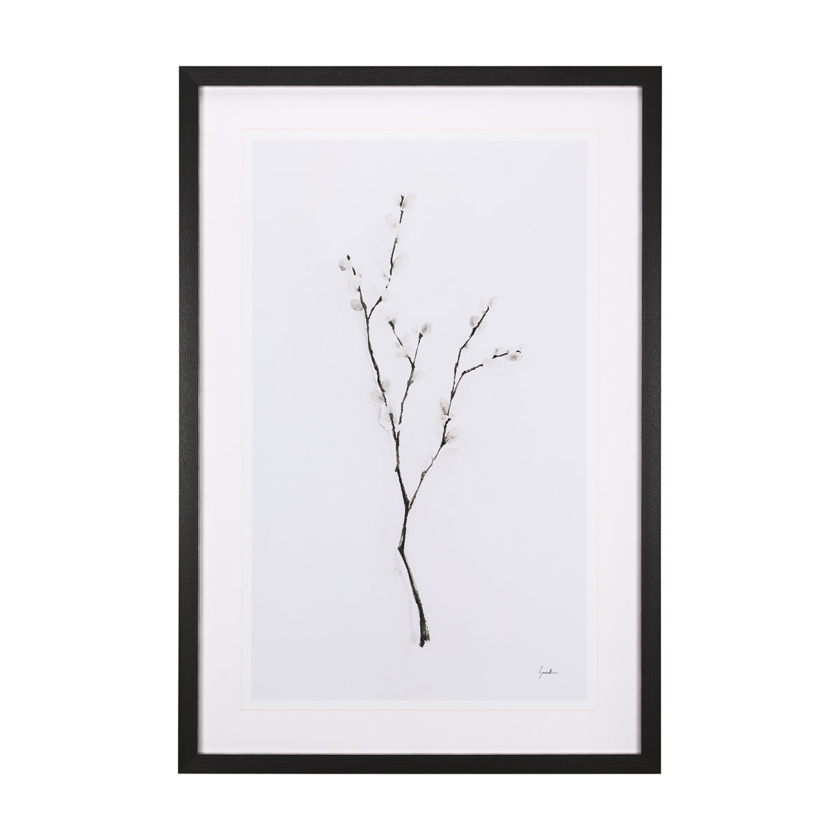 Snow Greetings I by Panpan a Framed Art Print Matted under Glass from Mercana - Luna Furniture