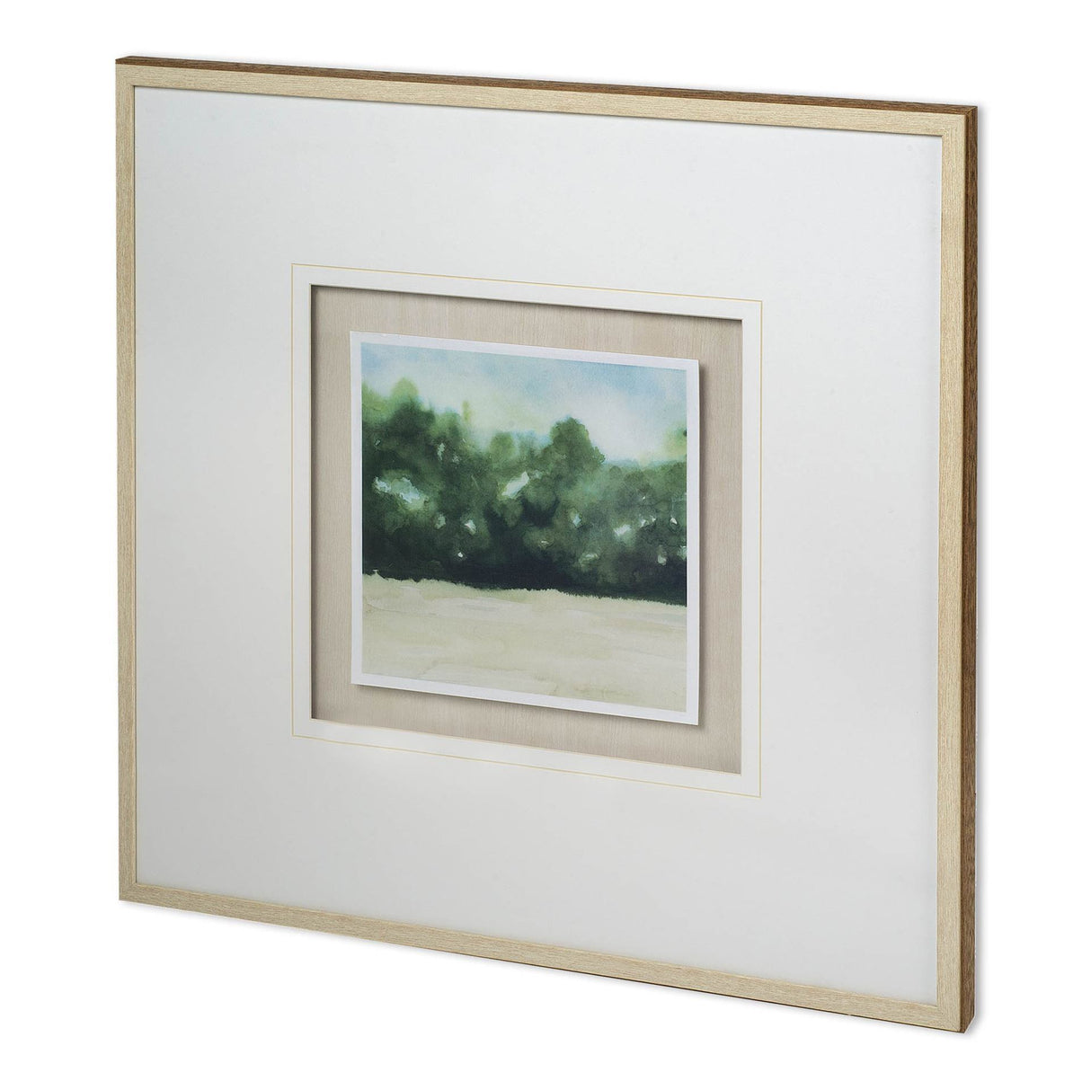 Loose Landscape I by Grace Popp a Hand Embellished Textured Framed Art Print Matted under Glass from Mercana - Luna Furniture