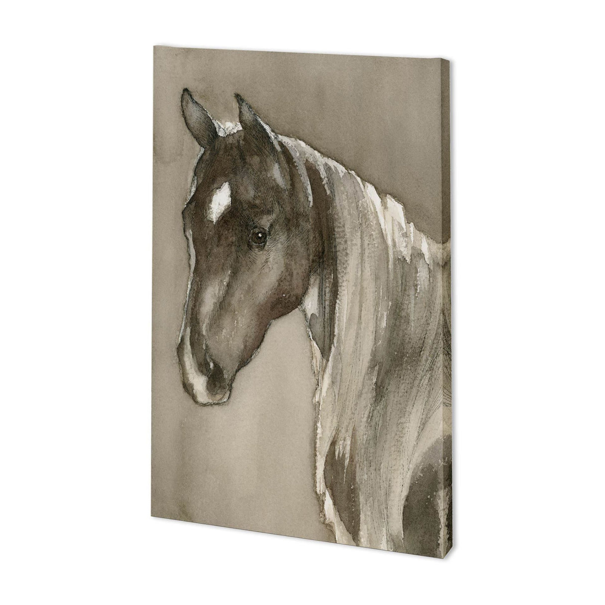 Horse Portrait II by Mercana Studio a Hand Embellished Textured Canvas from Mercana - Luna Furniture