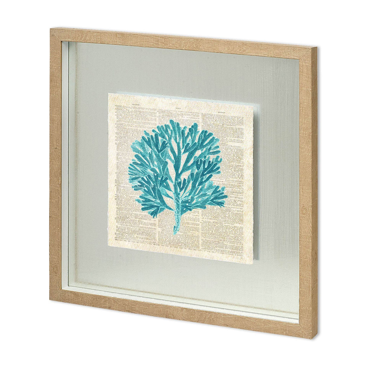 Seaweed Pages by Christopher James a Hand Embellished Textured Framed Art Print Matted under Glass from Mercana - Luna Furniture