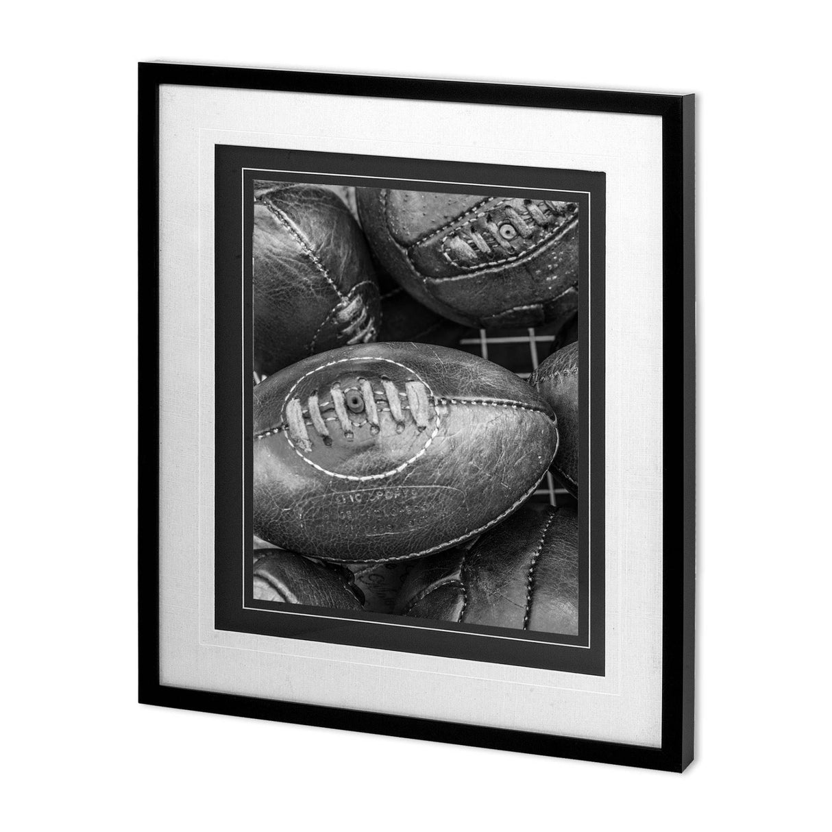 Vintage Sport - Rugby by Frank Assaf a Hand Embellished Textured Framed Art Photo Matted under Glass from Mercana - Luna Furniture