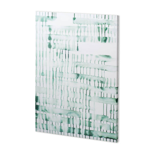 Barred I by Grace Popp a Hand Embellished Textured Canvas