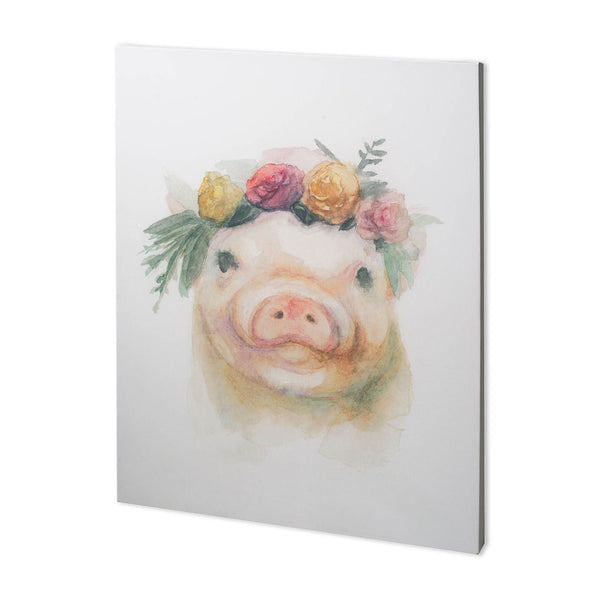 Flower Crown II by Mercana Studio a Hand Embellished Textured Canvas