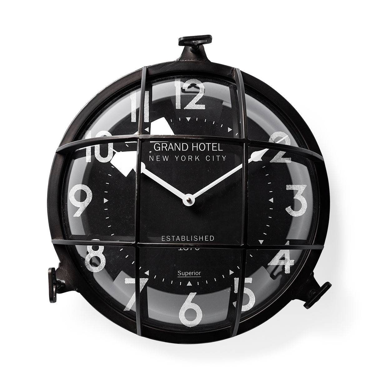 Bellmond 15L x 15H Large Industrial Wall Clock from Mercana - Luna Furniture